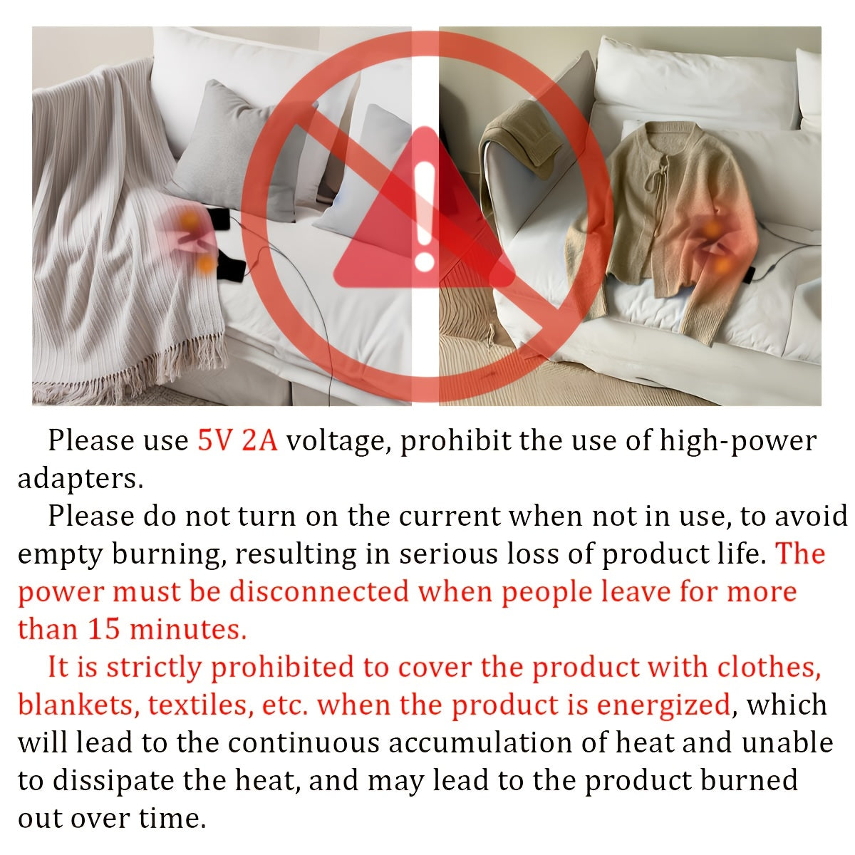 USB-Powered Electric Foot Warmer - Washable Flannel Heating Pad for Cozy Home