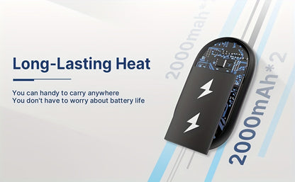 Rechargeable Hand Warmers – 2-Pack Magnetic Electric Warmers with Digital Display