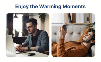 Rechargeable Hand Warmers – 2-Pack Magnetic Electric Warmers with Digital Display