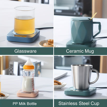 Coffee Mug Warmer – 110V Aluminum Heating Coaster (4" × 5")