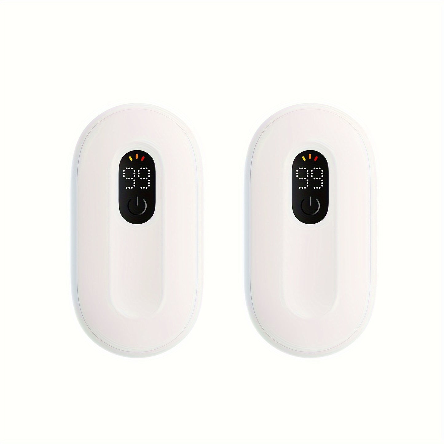 Rechargeable Hand Warmers – 2-Pack Magnetic Electric Warmers with Digital Display