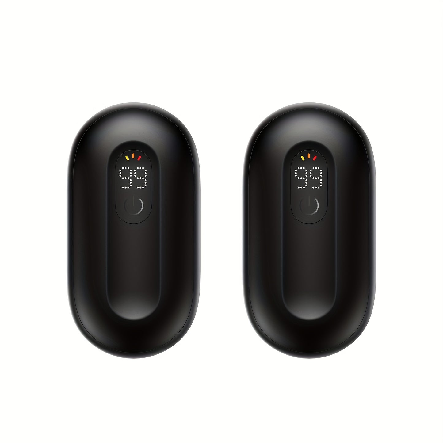 Rechargeable Hand Warmers – 2-Pack Magnetic Electric Warmers with Digital Display