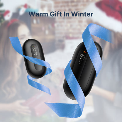 Rechargeable Hand Warmers – 2-Pack Magnetic Electric Warmers with Digital Display