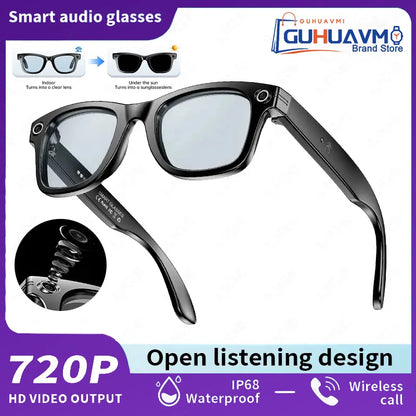 AI Smart Glasses with 8MP Camera Video Recording 100+ Languages