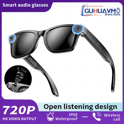 AI Smart Glasses with 8MP Camera Video Recording 100+ Languages