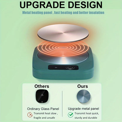Coffee Mug Warmer – 110V Aluminum Heating Coaster (4" × 5")